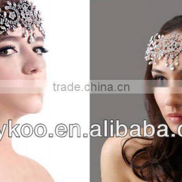 Fashion rhinestone frontlet bridal hairpin jewelery wholesale wedding accessory FCM-30015