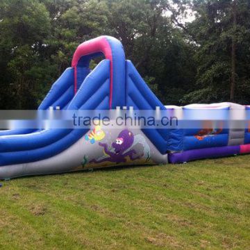 Kids Amusement Park Inflatable Obstacle Course Equipment Obstacle For Sale