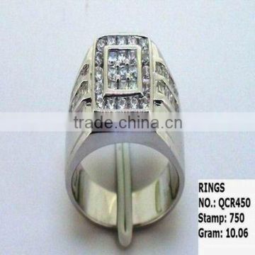 QCR450 New Online 925 Sterling Silver Men Ring With Cz