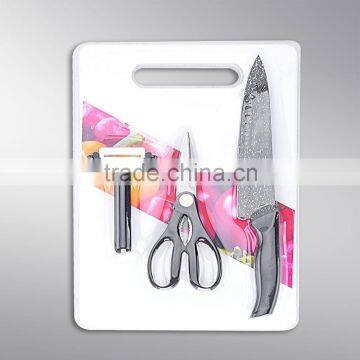 Knife scissors peeler set for kitchen