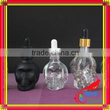 Skull Shape Glass Dropper Bottle for E-juice photo-2