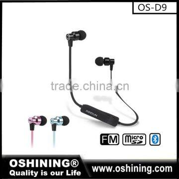 Hot sale handfree sport wireless V4.1 bluetooth stero earphone as promotion gift (OS-S9)