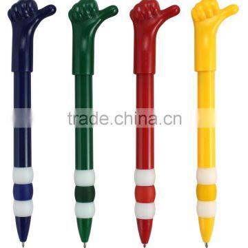 Yes Novelty hand shape fancy plastice ball pen for promotion