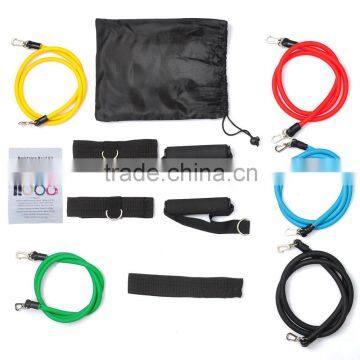 Vertical latex Resistance Band Set Gym Exercise Crossfit Stretch rubber Tube