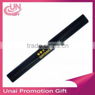 OEM factory promotion gift PVC slap band/PVC slap bracelet/ reflective slap band