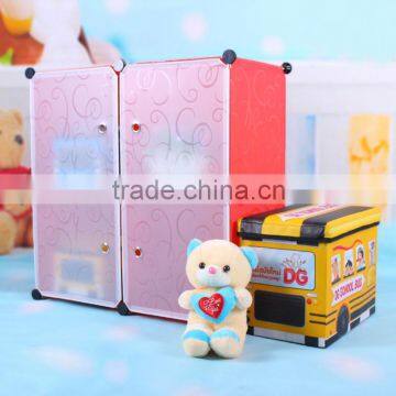 Kids wooden toy storage cabinet