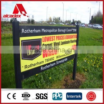 signage board aluminium plastic composite pane acm panel manufacturers