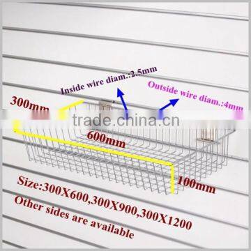 China Wholesale High Quality Metal Wire Basket for Slatwall photo-2