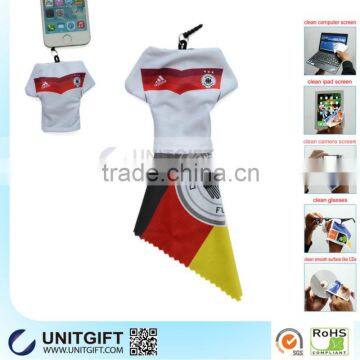 T-shirt shape pocket bag for microfiber cloth