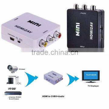 HDMI to RCA Audio Video AV CVBS 1080P Link HDMI To AV Converter