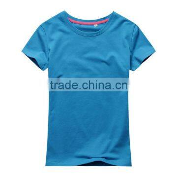 Mens Women 100% Cotton Basic Plain T-Shirt Short Sleeve Solid Blank Tees photo-4