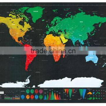 Factory Directly Selling Travel Scratch Map photo-4