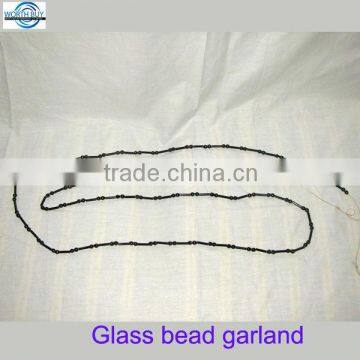 Vintage Black Glass Bead Garland From Shenzhen Manufacturer