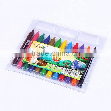 Promotional 24 Finger Colour Plastic Crayons for Kids Non Toxic in Blister ,artist Professional Drawing Wax Crayon Manufacturer photo-4
