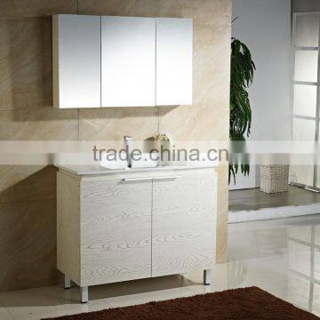 1076-100 New white solid wood modern bathroom sink base cabinets carcase