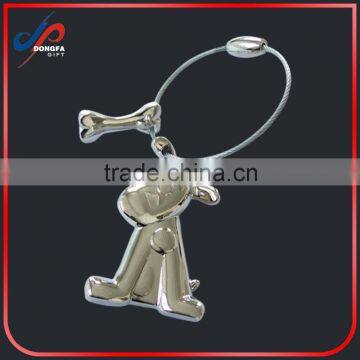 Wholesale High Polish Stainless Steel Dog Bone Shape Dog Tags Engraved Keychain