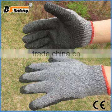 BSSAFETY Grey or black latex coated one-off building safety work gloves