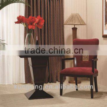 restaurant or hotel armrest dining tables and chairs