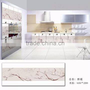 china biggest suppliers and manufacturer back paited glass for Kitchen cabinet door