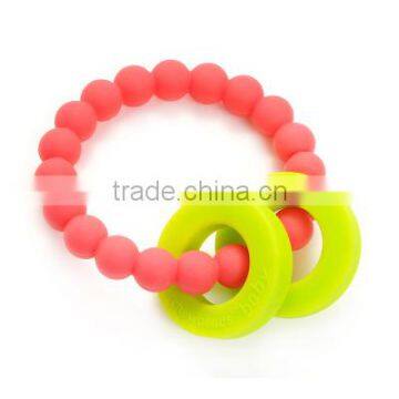 2016 baby Silicone Teething & Nursing Bracelet - Soft & Chewable,teether