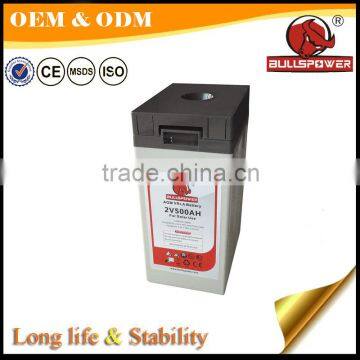 maintenance free solar 2v 400ah base inverter 2v 500ah solar battery