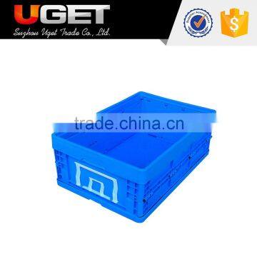 Easily folded plastic big nestable boxes storage collapsible bins and crate