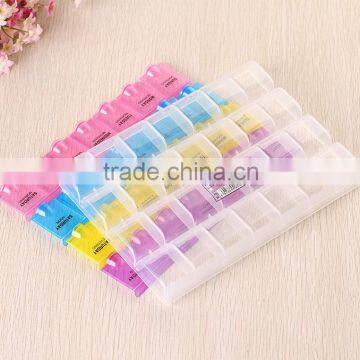 Contemporary Manufacture Round Shaped Pharmacy Plastic Pill Box