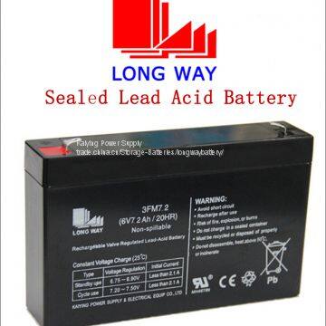 6V7.2ah Good Quality Chargeable SLA Battery for Standby Power System