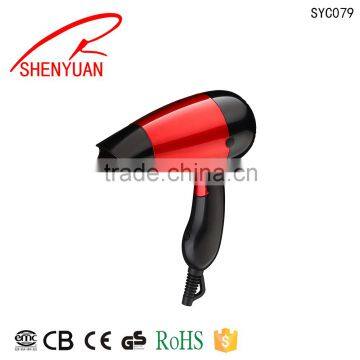 mini Travel foldable hair dryer with diffuser