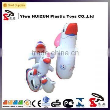 Pvc inflatable penguin tumbler;inflatable tumbler