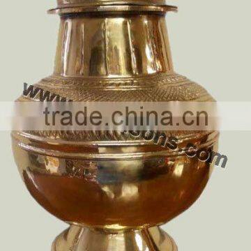 New design of urns for home decoration | 2015 stylish metal shape brass plated