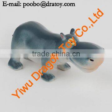 pvc novelty toy funny hippo for children