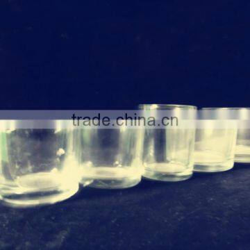 200ml Best Pice Clear Glass Candlestick Jar/round Shaped Clear Glass Wax Empty Jar photo-2
