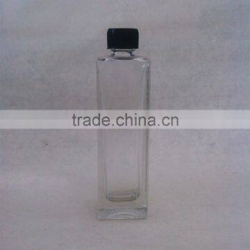 60ml square glass perfume bottle with plastic screw cap