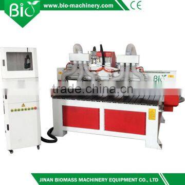 3D cnc router,Multi spindles wood carving machine