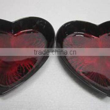 Beautiful lacquerware dish, serving lacquered plate made in Vietnam