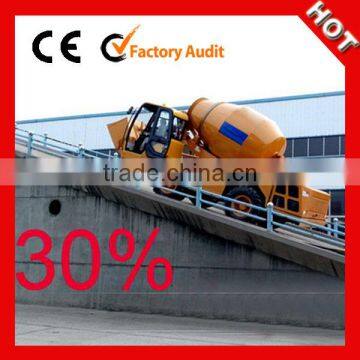 CE Approved Self Loading 1.5m3 Concrete Mixer Truck with Water Pump