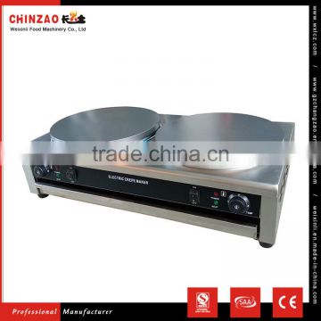 Commercial Electric Double Crepe Maker Pancake Making Machine