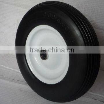 400-8 PU wheel flat free solid wheels FP1205