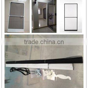 DIY magnetic fly screen/window door screen/aluminum frame mosquito netting fly screen door