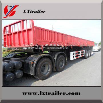 Sinotruck 3 axles 45tons drop sidewall cargo semi trailer