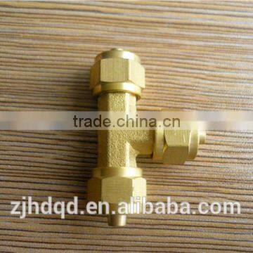 High Quality Tee Three Ways Hose Quick Cross And Compression *6 *8 *10 photo-4