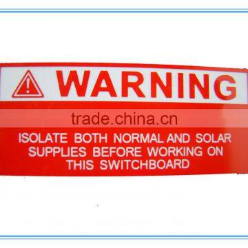 Custom ABS Solar Label Sheet