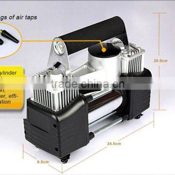Metal Double Cylinder Mini Car Air Compressor/Car Inflator photo-2