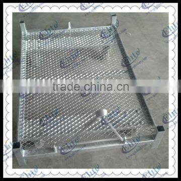 Expanded Metal Lath Nursery Plant and Grow Seedling Flower Trolley Cart photo-5