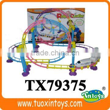 battery operated electric rail car toy with light