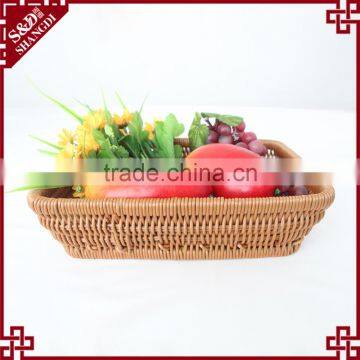Functional Durable Rattan Handmade Fruits and Vegetable Display Basket photo-2