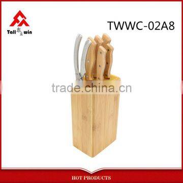 Black Plastic Shark Handle Series 6" Bread Knife photo-4