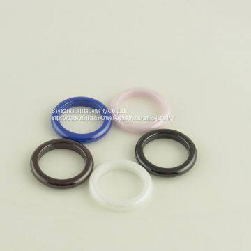 Pink Zirconia Ceramic Ring Round Surface For Christmas Gift photo-5