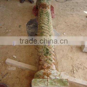 Top Selling MULTI GREEN ONYX COLUMNS PILLARS CARVED TOP photo-5